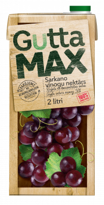 4750009941908_Gutta Max Sarkano vīnogu nektārs 2L